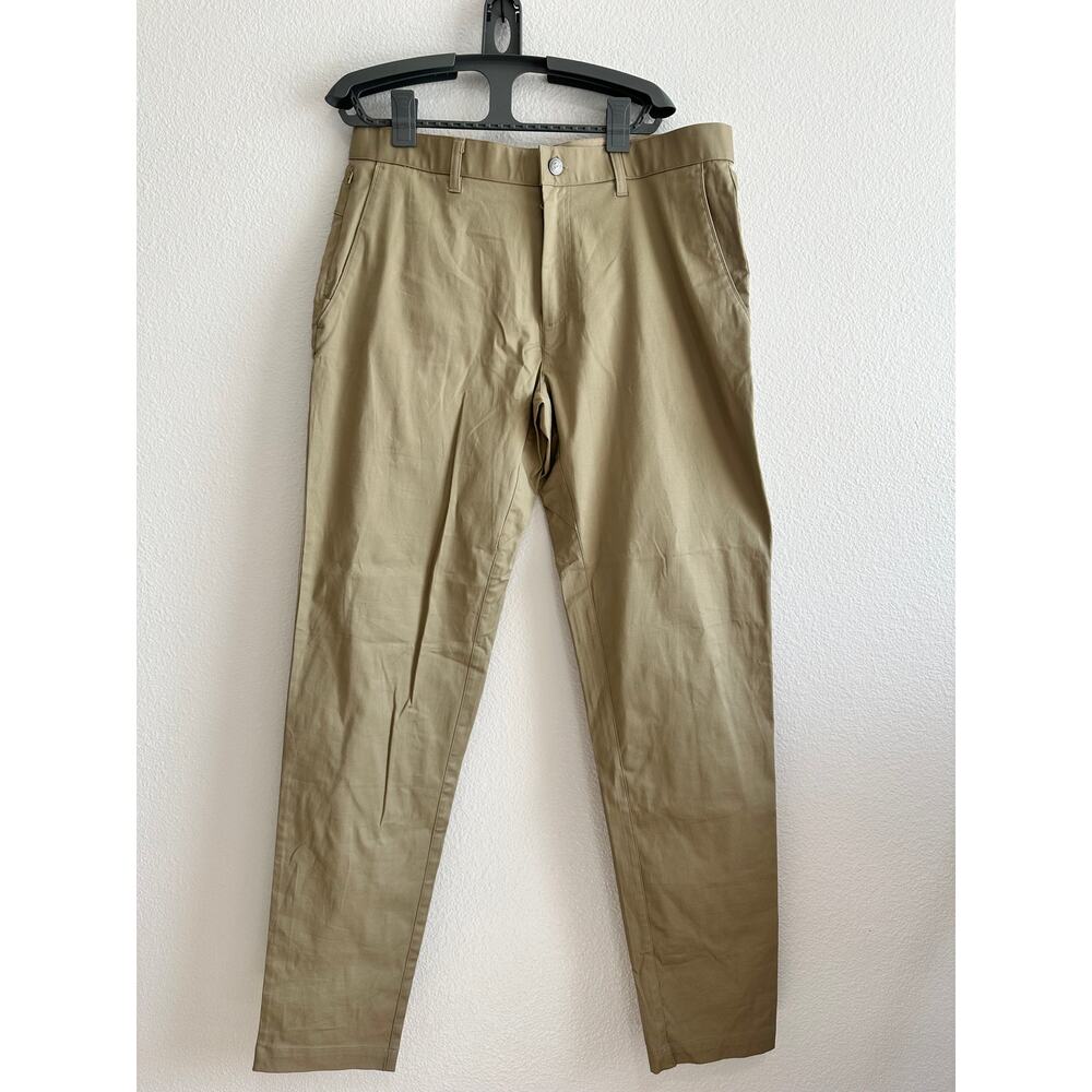 Fabletics Mens The High Side Chino Slim Fit Twill Size 35 x 34 CasualGolf Pants